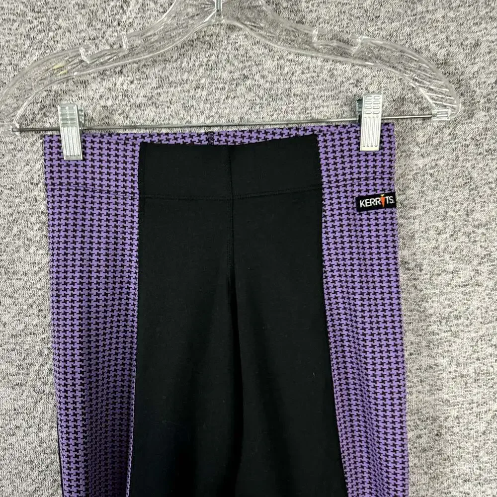 Kerrits Women's Size Small Black / Purple Skinny Leg Equestrian Pants